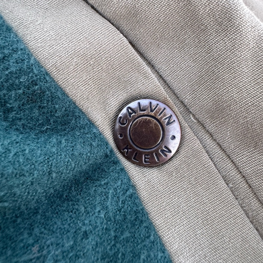 Vintage Calvin Klein Hunting Field Jacket Corduroy Collar Hooded Mens Size 40 XL - Picture 15 of 16